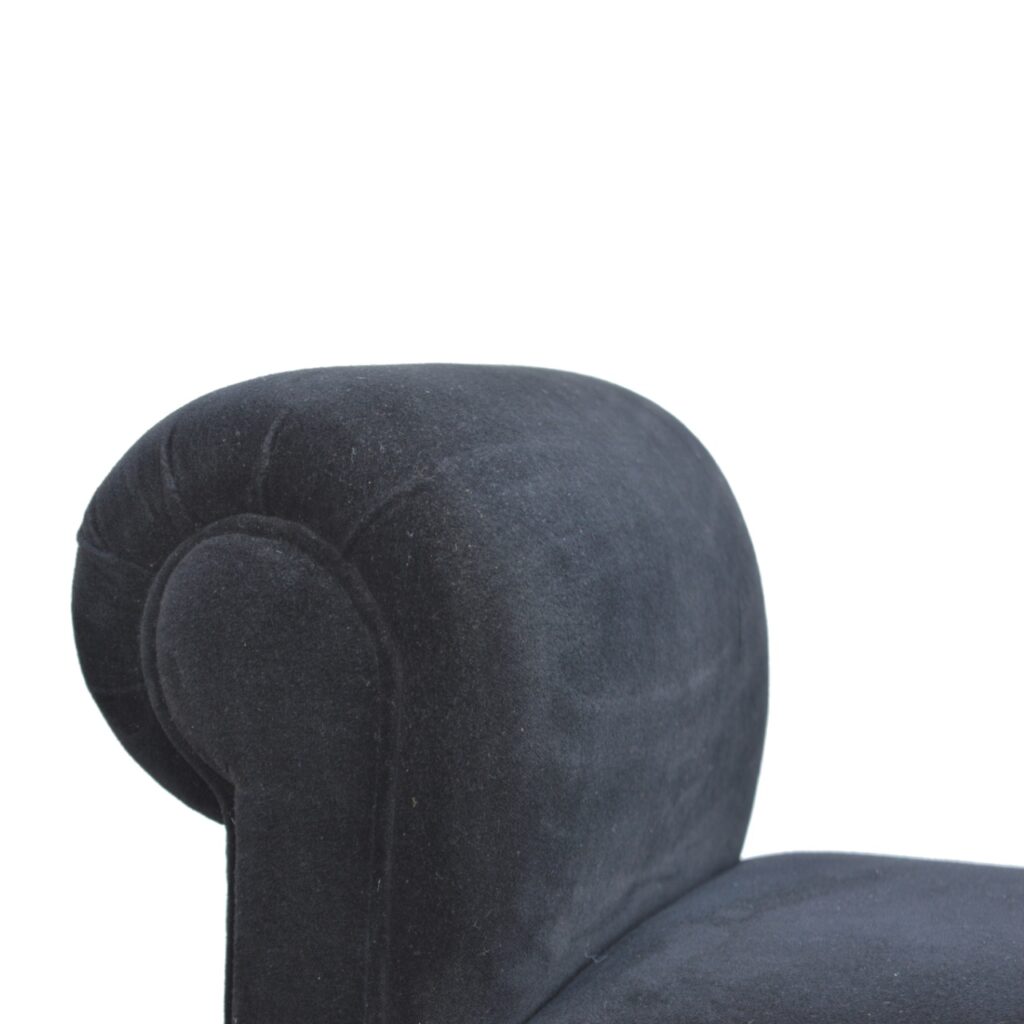 Black Velvet Bench - Image 7
