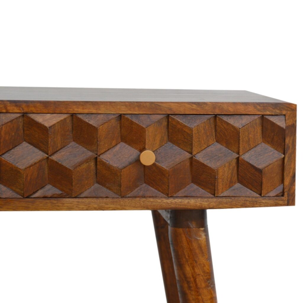 Chestnut Cube Console Table - Image 4