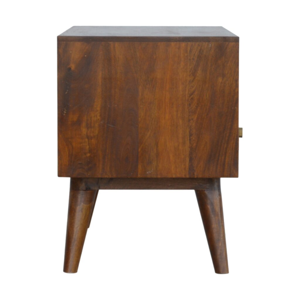 Chestnut Diamond Carved TV Unit - Image 8