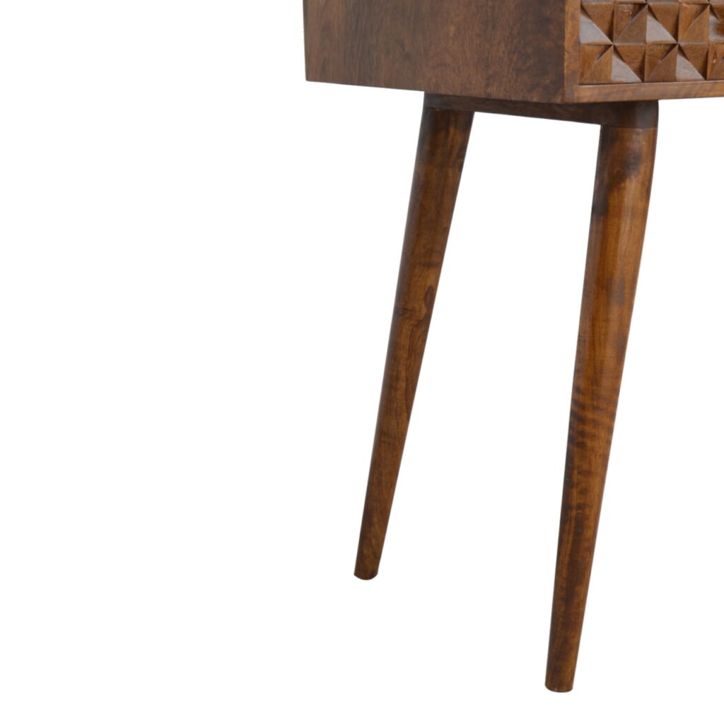 Chestnut Diamond Carve Console - Image 6