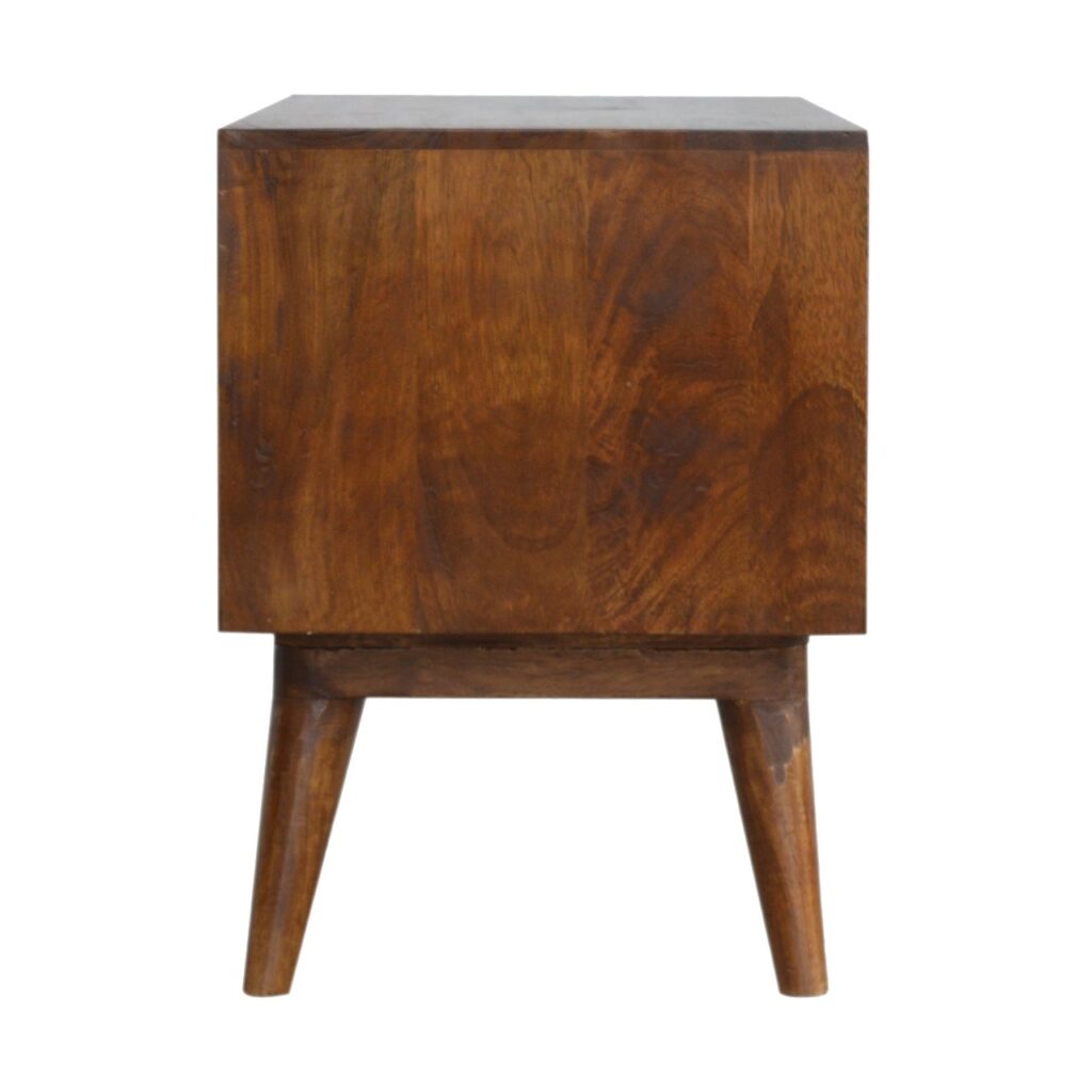Chestnut Diamond Carve Media Unit - Image 8