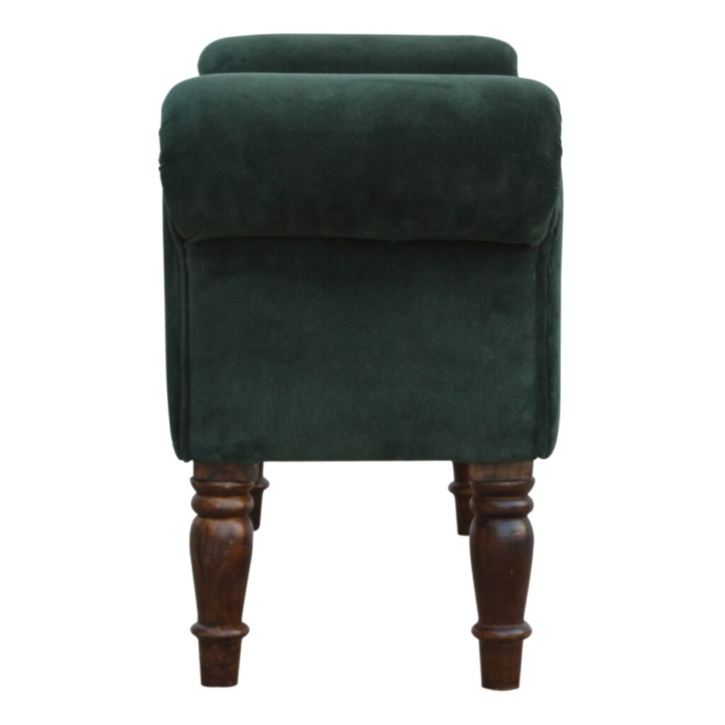 Emerald Velvet Bench - Image 9