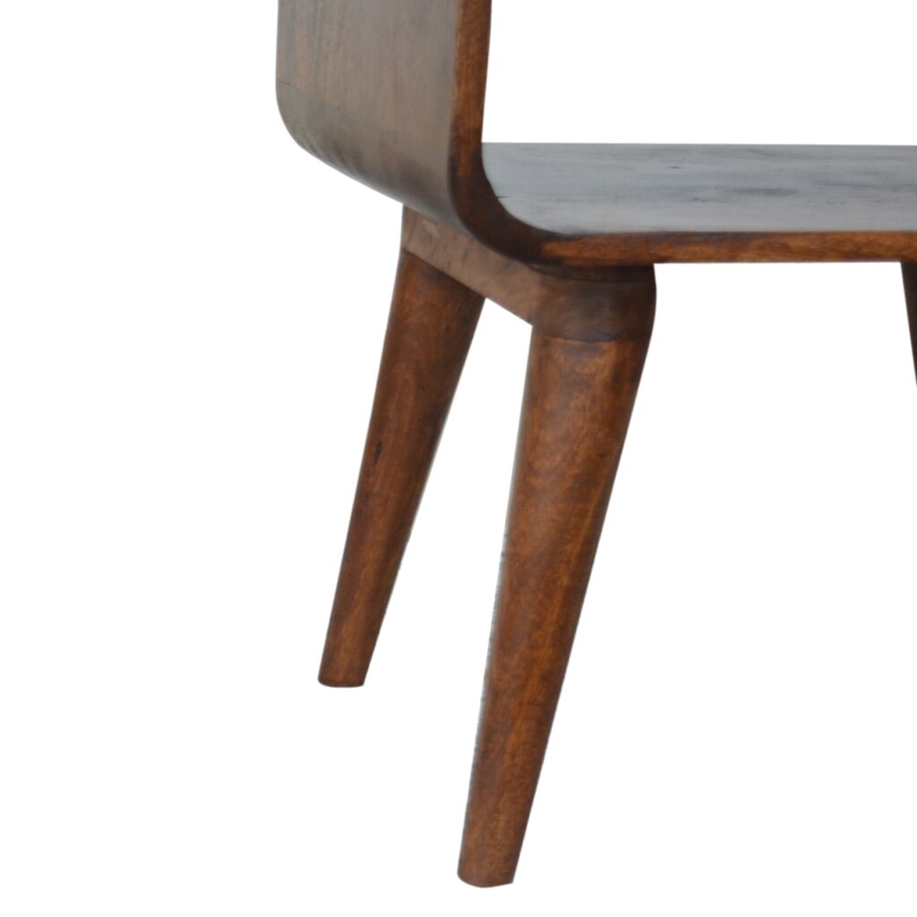Curved Open Chestnut Bedside - Image 6