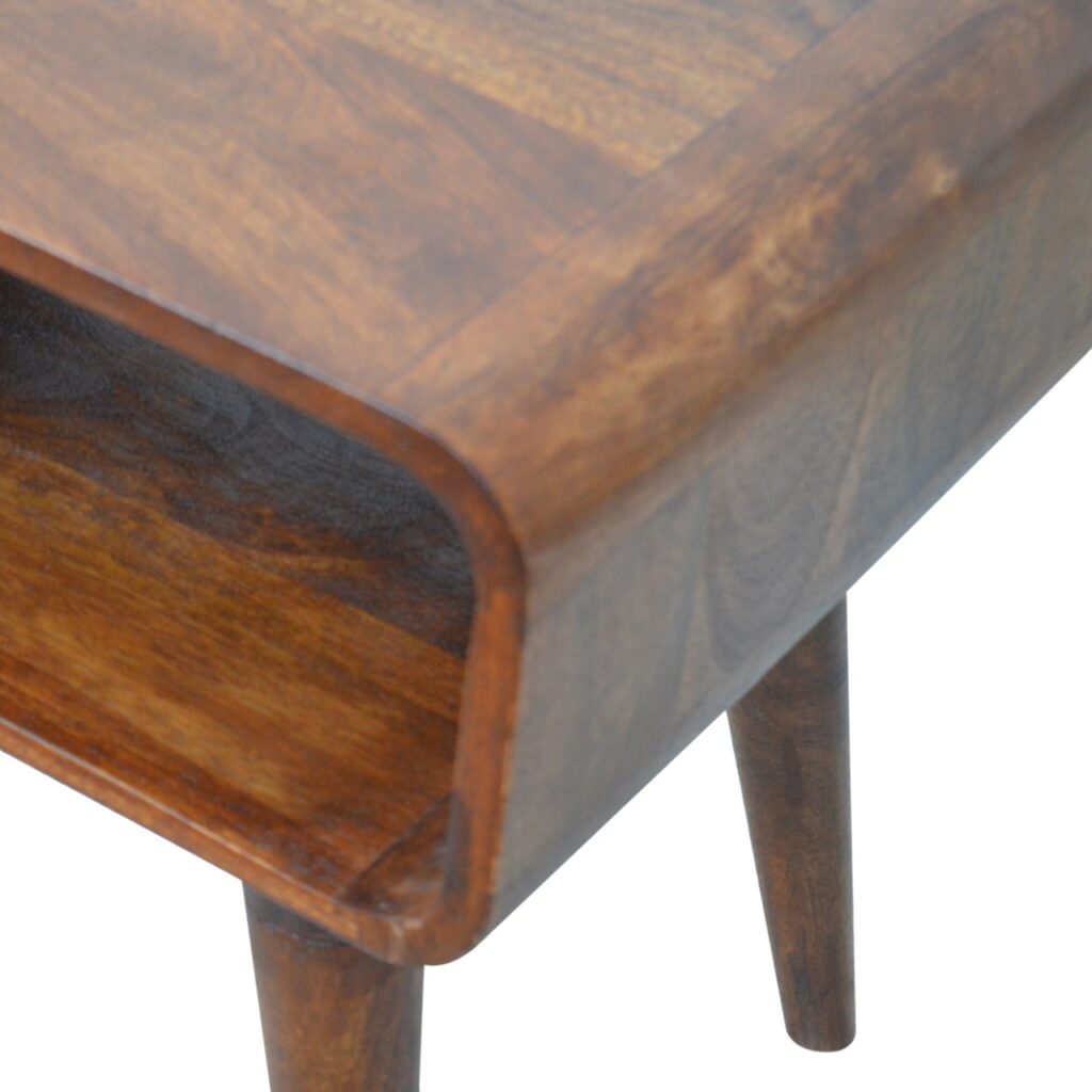 Curved Open Chestnut Bedside - Image 8