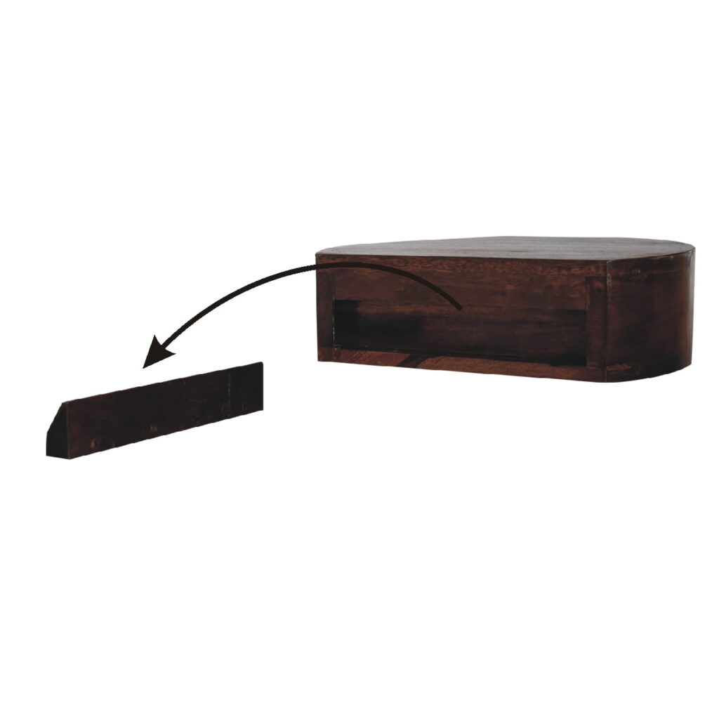 Lunar 1 Drawer Floating Bedside - Image 8