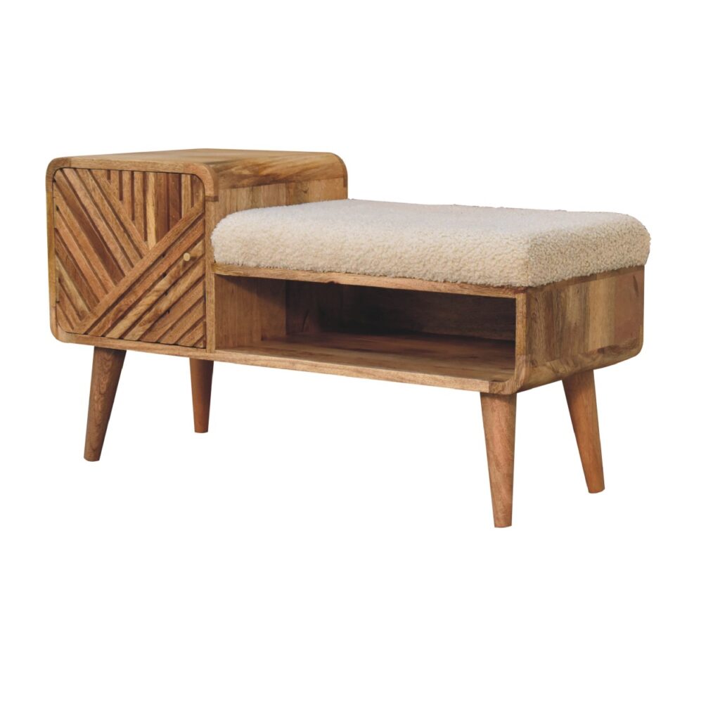 Boucle Carved Telephone Table - Image 3