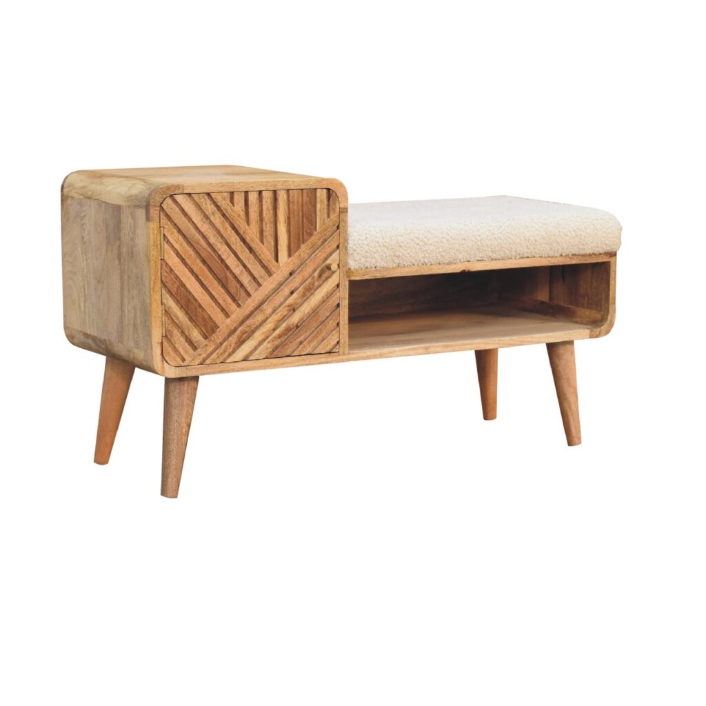 Boucle Carved Telephone Table - Image 4
