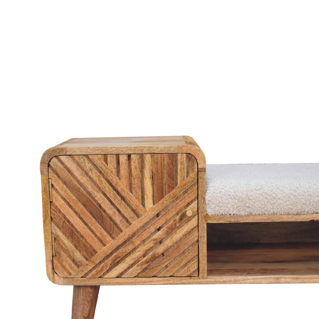 Boucle Carved Telephone Table - Image 5
