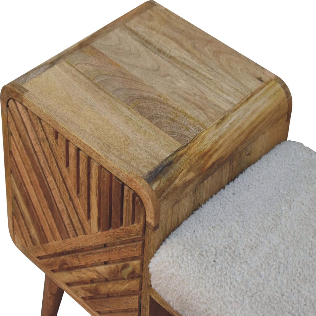 Boucle Carved Telephone Table - Image 6