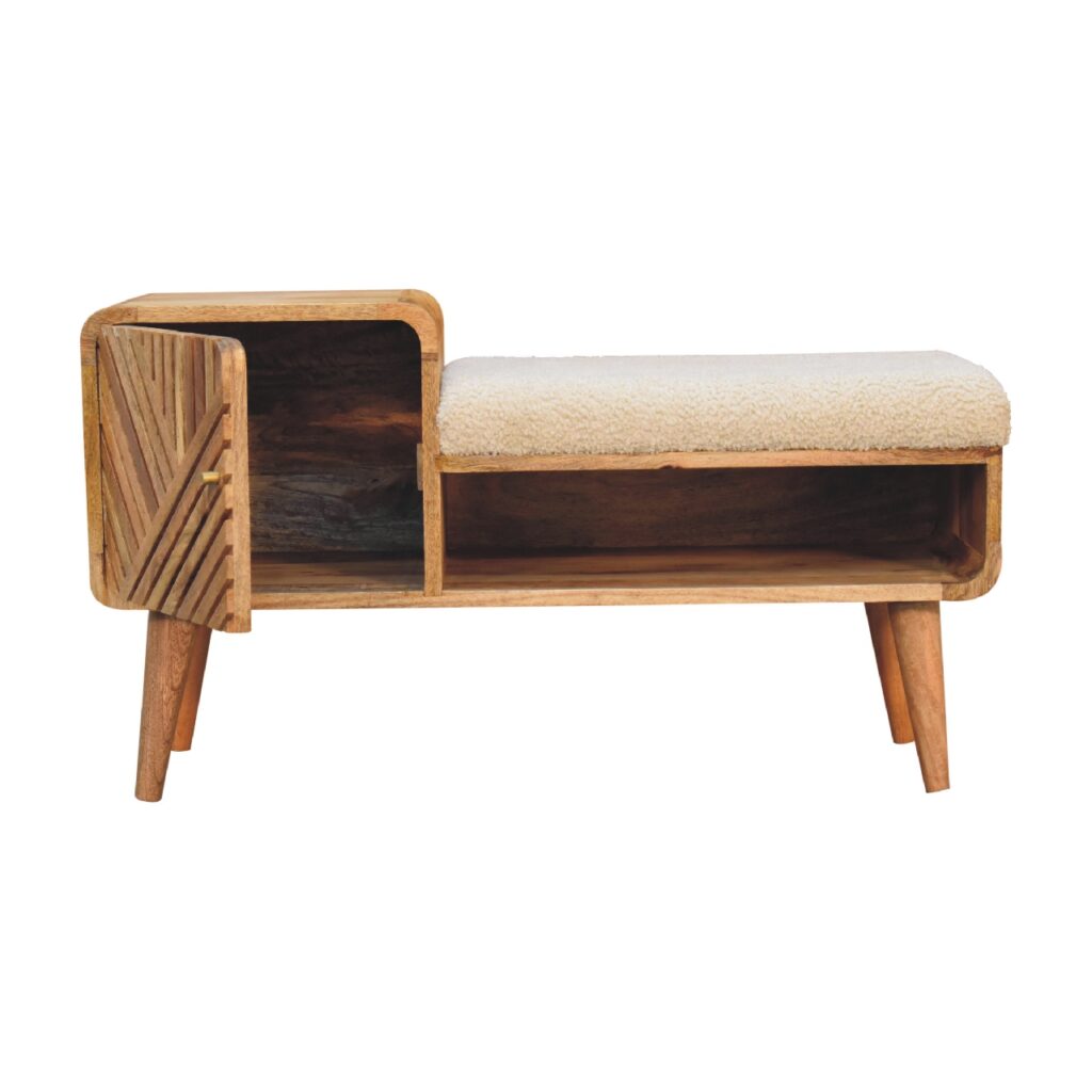 Boucle Carved Telephone Table - Image 7