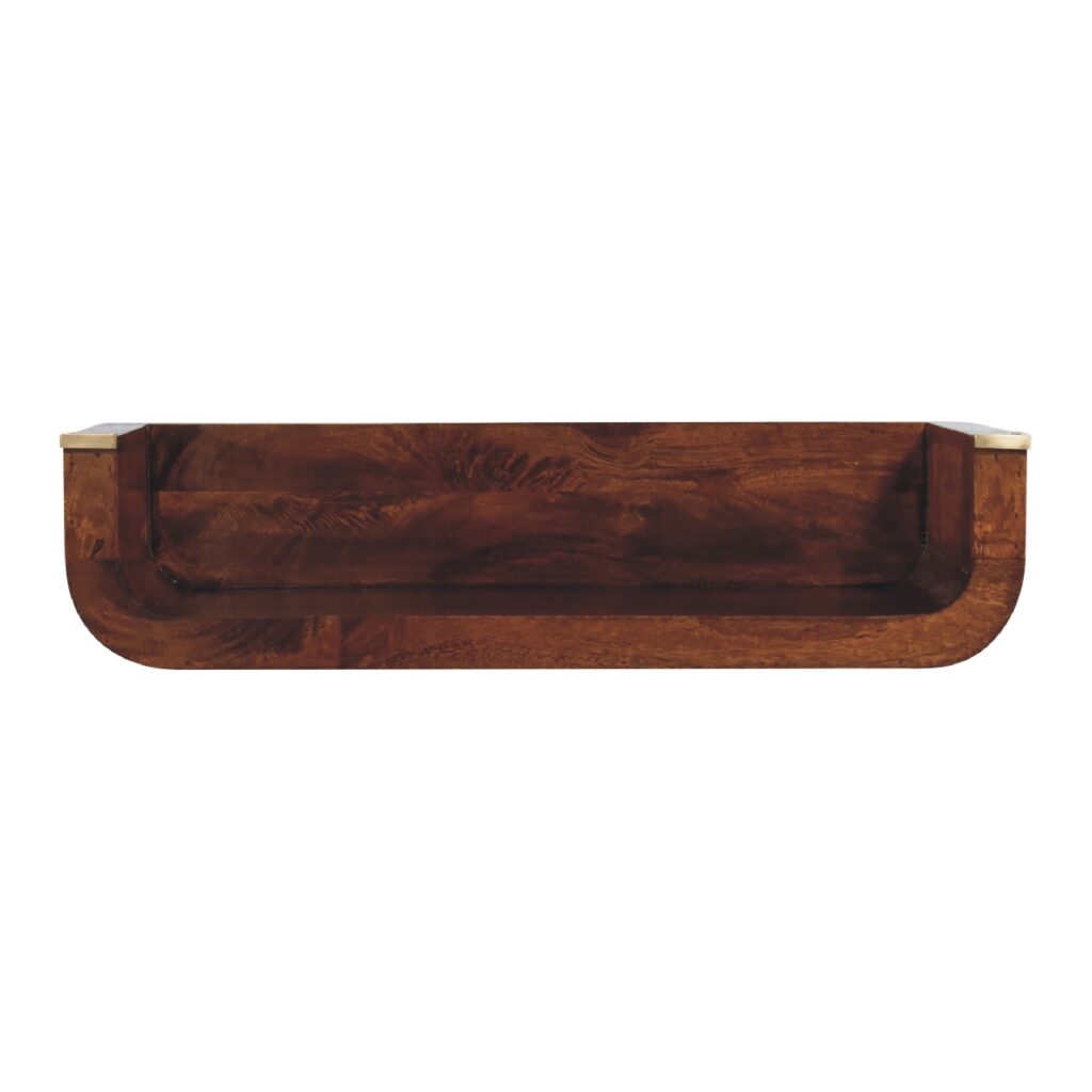 Indira Chestnut Floating Console - Image 2