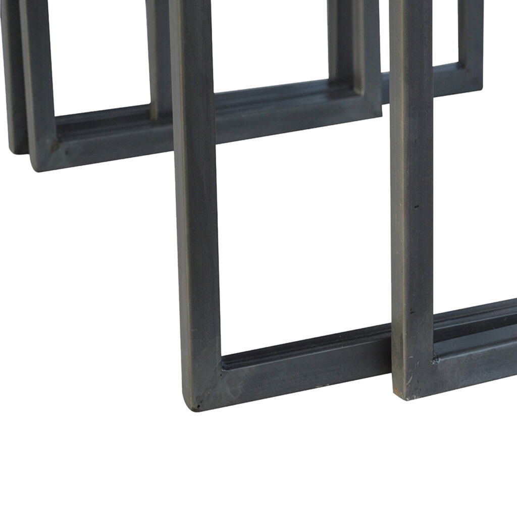 Set of 3 Iron Base Tables - Image 8