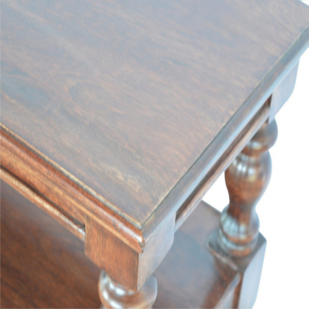 Solid Wood Turned Leg Console Table - Image 5