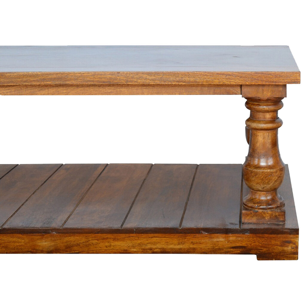 Square Turned Country Coffee Table - Image 4