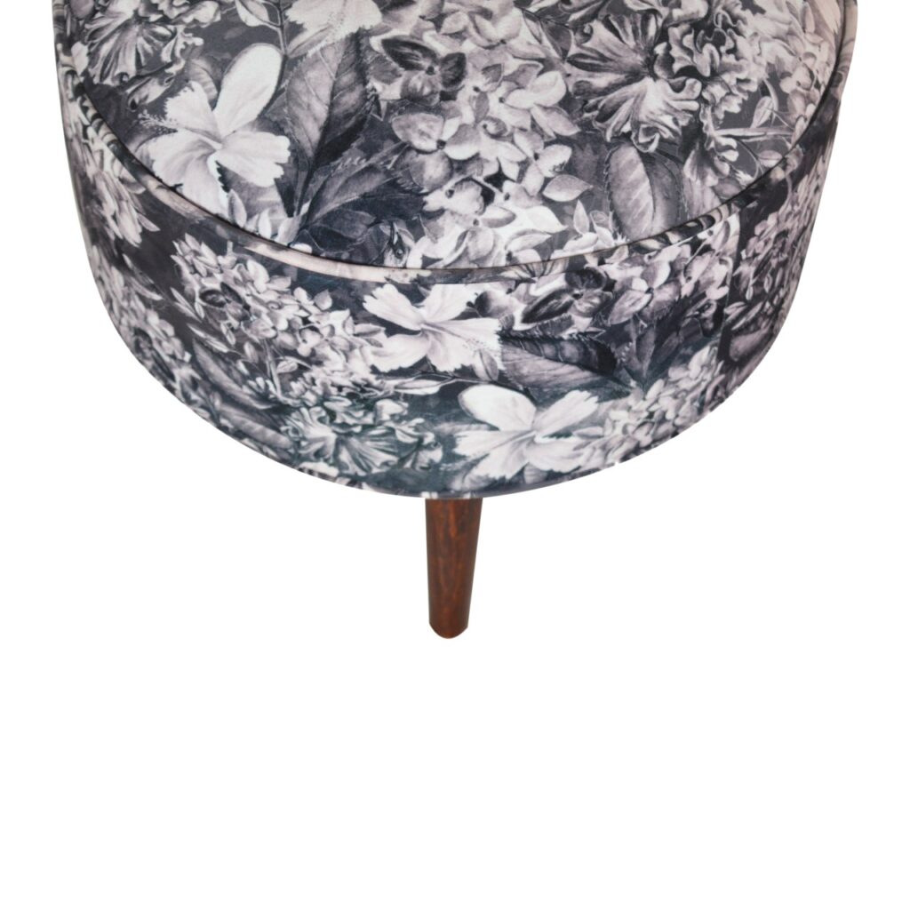 Floral Print Footstool - Image 4