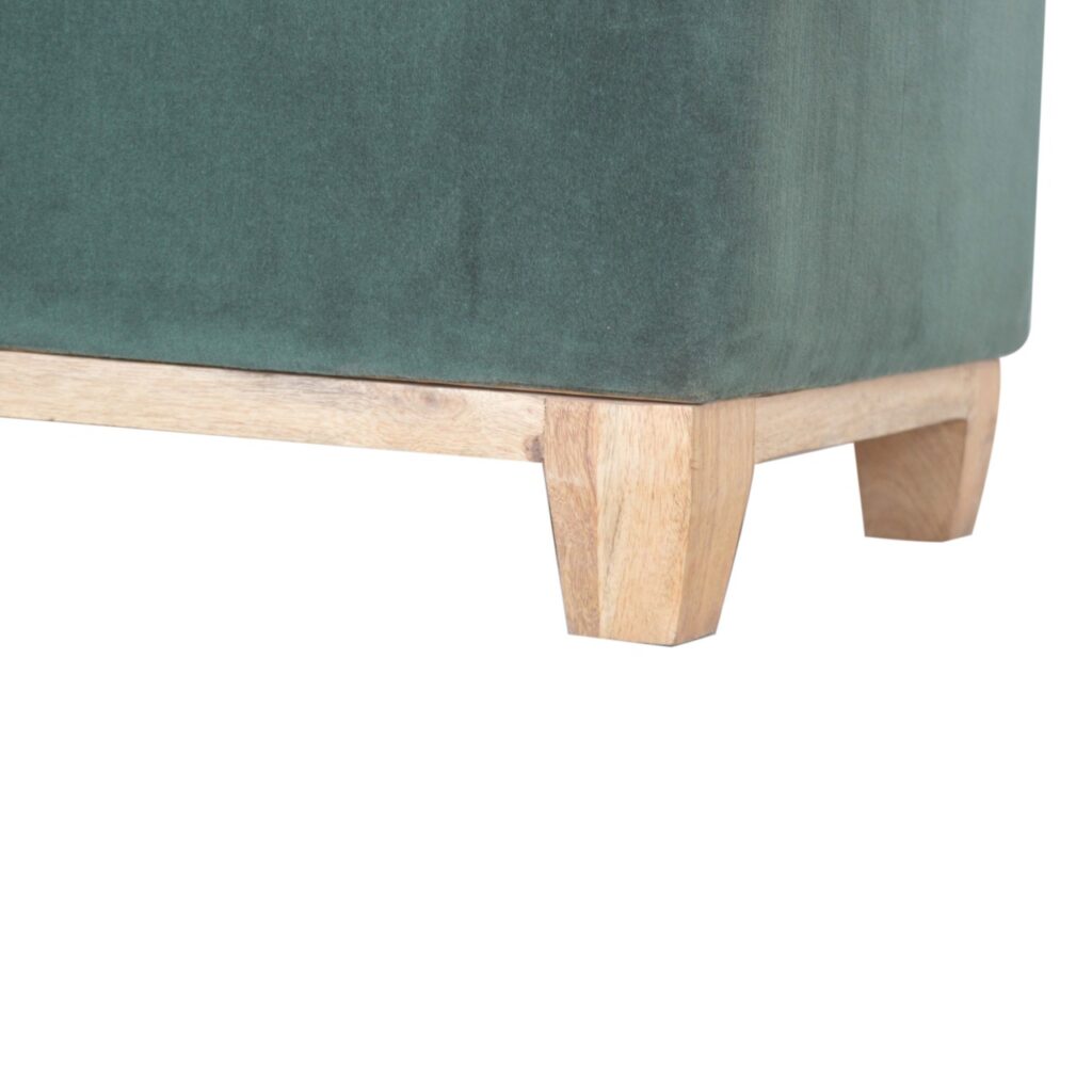 Emerald Cotton Velvet Storage Box - Image 8