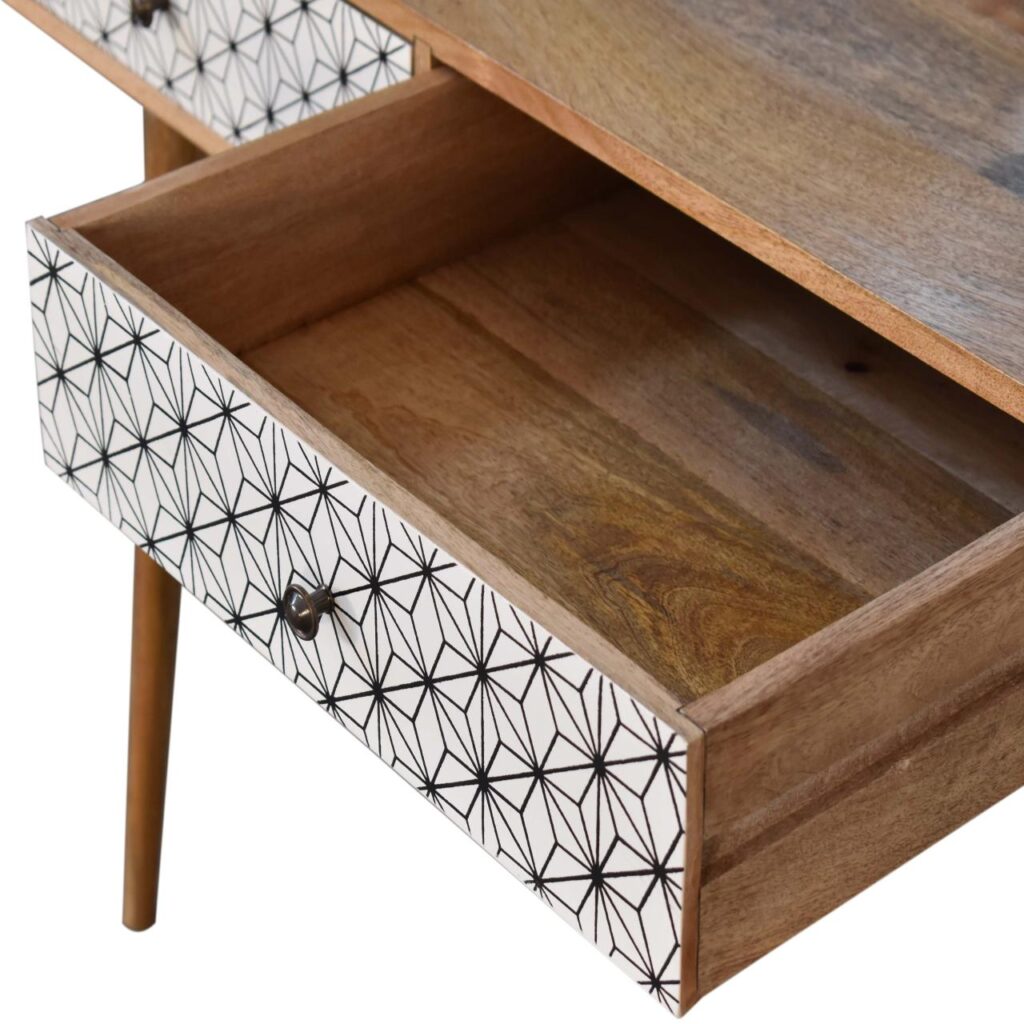 Sendai 2 Drawer Console Table - Image 7