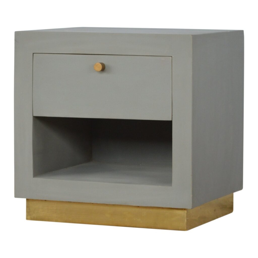 Cement Bedside with Open Slot - Image 3