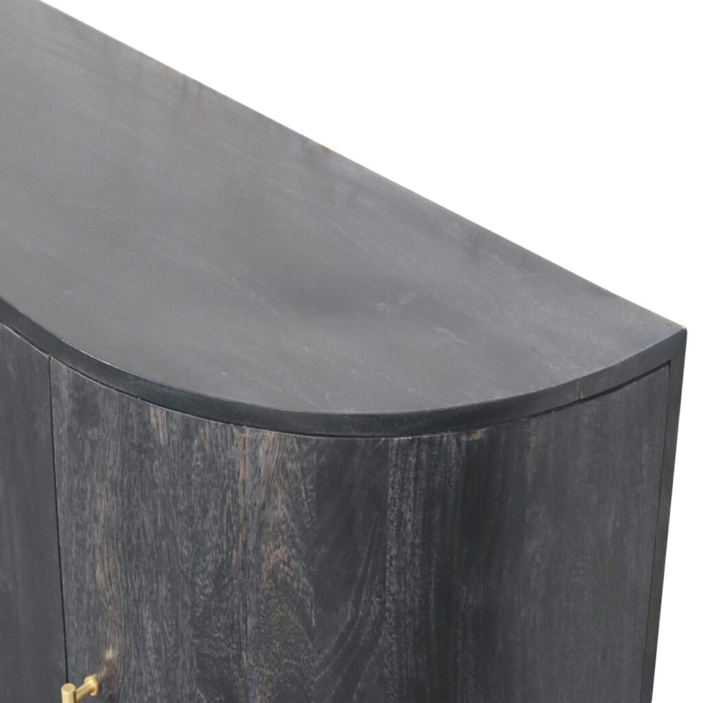 Ash Black T-Bar Quad Cabinet - Image 6