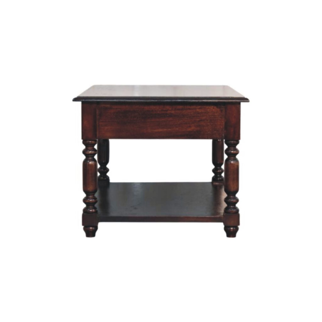 Turned Legs Cherry Console Table - Image 8