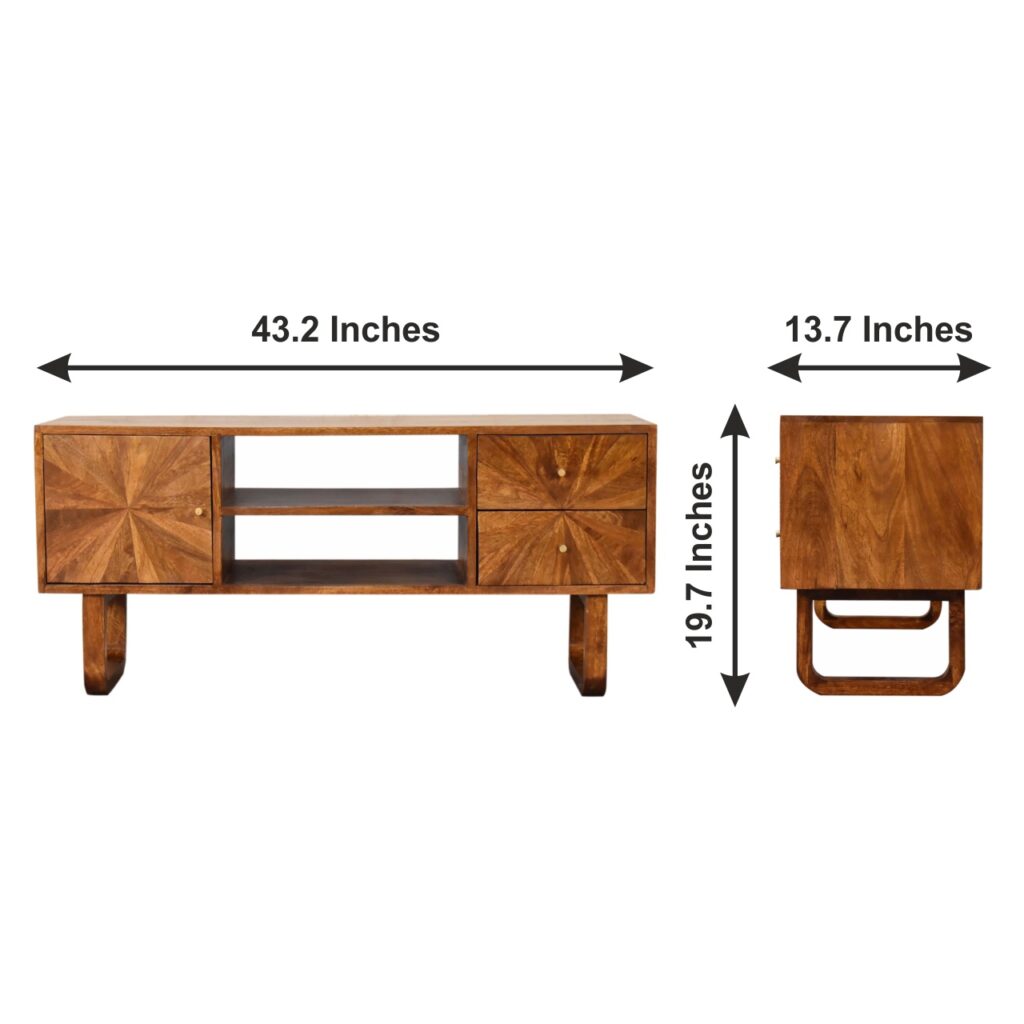 U-Chestnut Sunrise Media Unit - Image 10