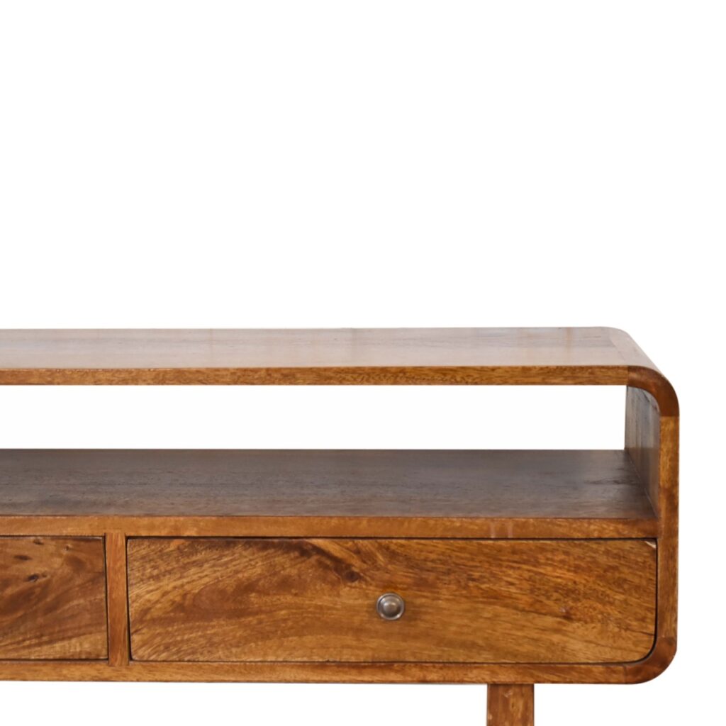 U-Shape Curve Chestnut Media Unit - Image 5