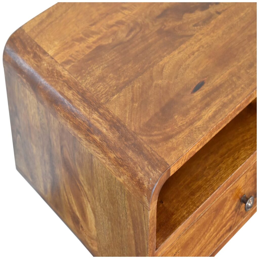 U-Shape Curve Chestnut Media Unit - Image 6