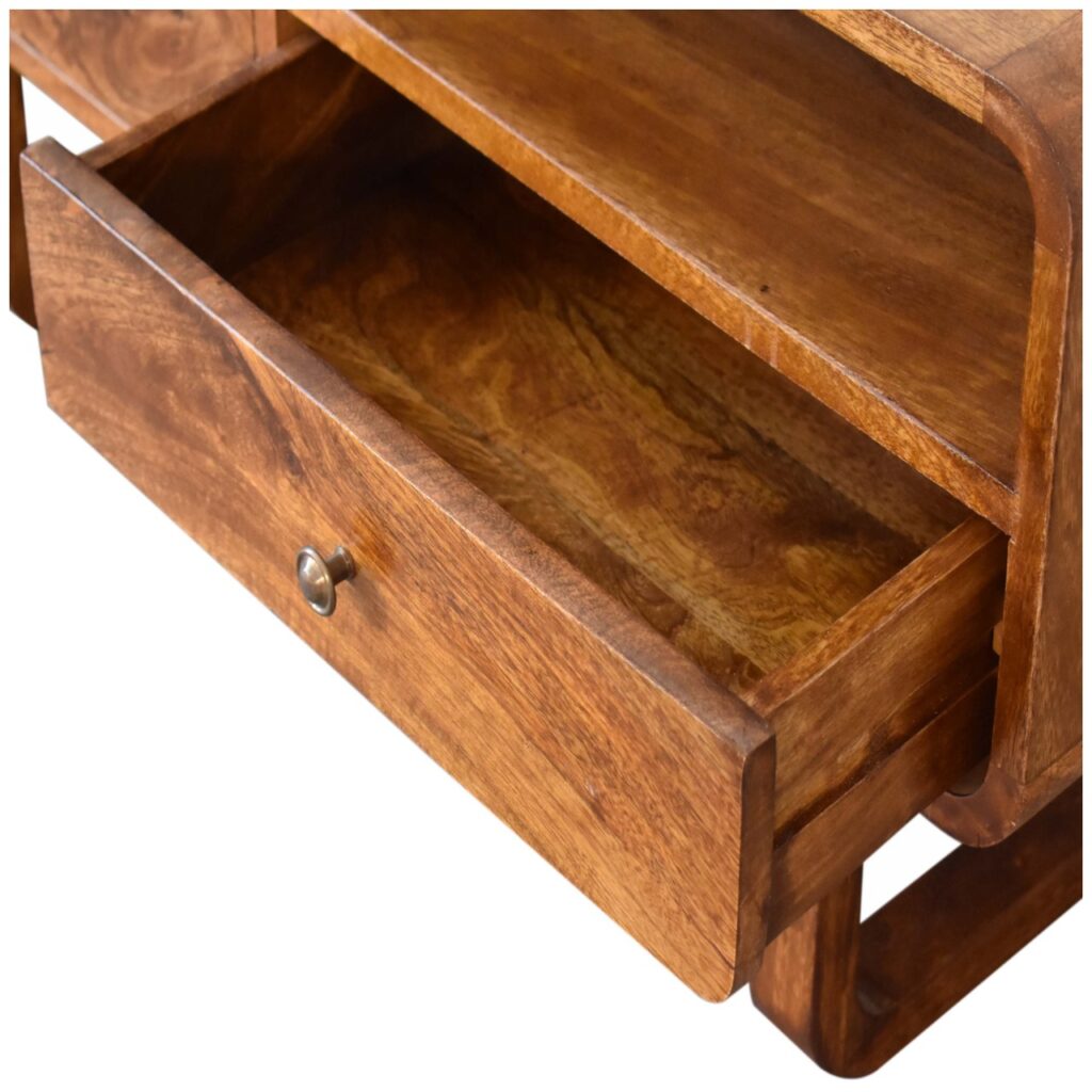 U-Shape Curve Chestnut Media Unit - Image 7