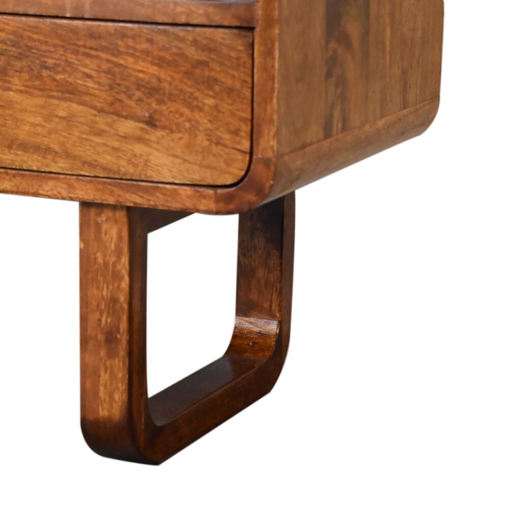 U-Shape Curve Chestnut Media Unit - Image 8