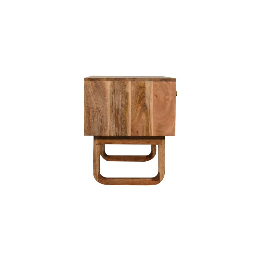 'U' Oak-ish Pineapple Bench - Image 3